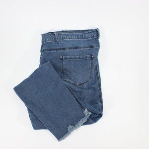 Almost Famous Fringed-Ankle Jeans